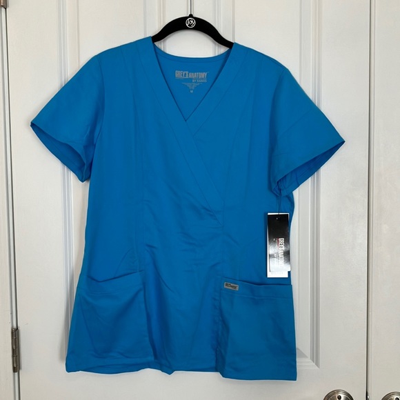 Grey's Anatomy Tops - Grey’s Anatomy 2 Pocket Mock Wrap Top